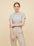 Elise everyday cotton tee grey on model