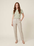 Elise everyday cotton tee sage green on model