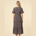 Elysia | Womens Dress Floral Print, Mid-Length Summer Wedding Guest Dresses