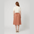 Elysia | Linen Skirt 100% Organic, A-Line Design, Knee-Length