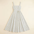 Elysia | Midi Dress Polka Dot Print, Tie-Up Waist, Regular Fit