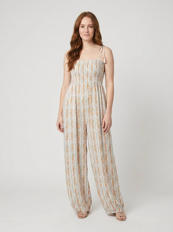 Elysian Boho Jumpsuit - White