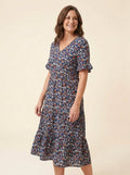 Elysian floral dress blue elaine