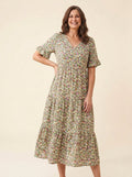 Elysian floral dress green elaine