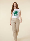 Elysian | Graphic Tee Soft Cotton Blend, Knot Hem Design