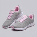 Elysian orthopedic mesh sneakers gray pink