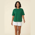 Elysian oversized t-shirt green on model