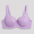 Felicity Balcony Bra purple rose front flat-lay