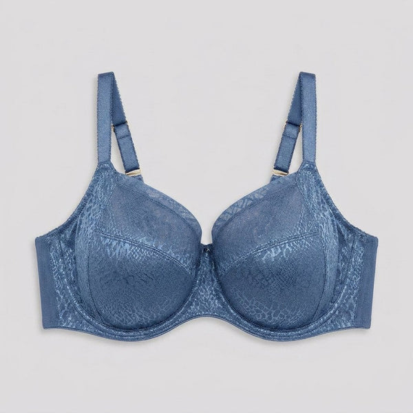 Felicity Full Cup Bra evening blue front flat-lay