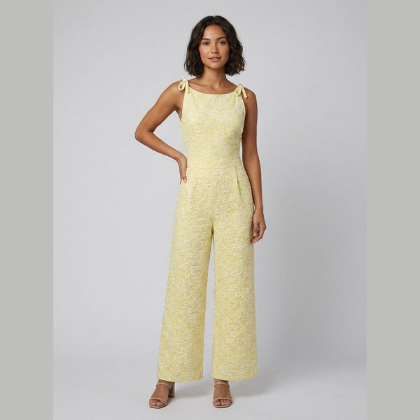 Fiora Jumpsuit yellow front