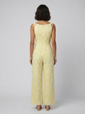 Fiora | Jumpsuit Women Textured, Elegant Sleeveless with Bow Detail