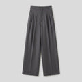 Fiora | Wide Leg Trousers 100% Cotton, High-Waisted, Elastic Waist