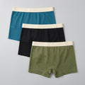 Fleek | Silk Boxer Shorts Cooling Ice Silk, Breathable Waffle Texture, Pack of 3