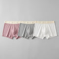 Fleek | Silk Boxer Shorts Cooling Ice Silk, Breathable Waffle Texture, Pack of 3