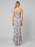 Fleur | Maxi Dress Floral Print, Irregular Hem, 100% Rayon