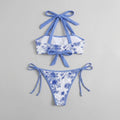Fleur | Womens Bikini Set Floral Print, Adjustable Tie-Up Design