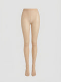 Fran sheer sparkle tights creme front