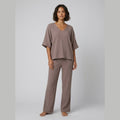 Gina loungewear set taupe front