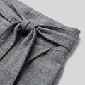 Grove | Harem Pants Women High Waist, Cotton Blend, Asymmetrical Design
