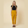 Grove harem pants in mustard floral print