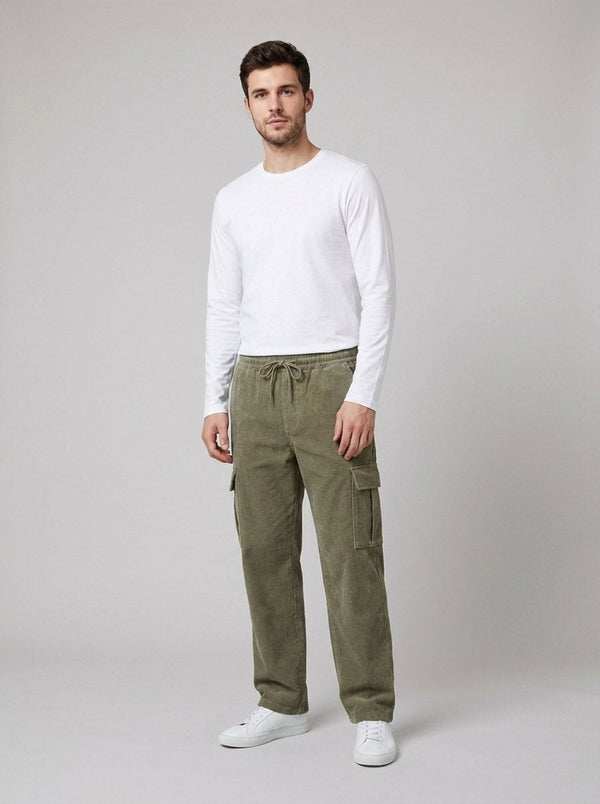 Haggar | Straight Leg Corduroy Pants