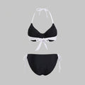 Haven | Bikini Set Halter Neck, Adjustable Tie Closure, Contrast Design