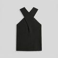 Haven | Halter Top Cross-Over Collar, Regular Fit Womens Top for Going Out
