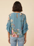 Isabella | Blouse with Elegant Flowers