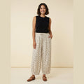 Ivy Crop Pants star print on model