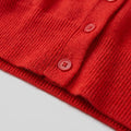 Jara Oversized Cardigan | Red Knit, Button Front V-Neck
