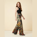 Jovial floral palazzo pants abstract print