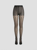 June line sheer tights black back-seam