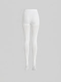 June line sheer tights white back-seam