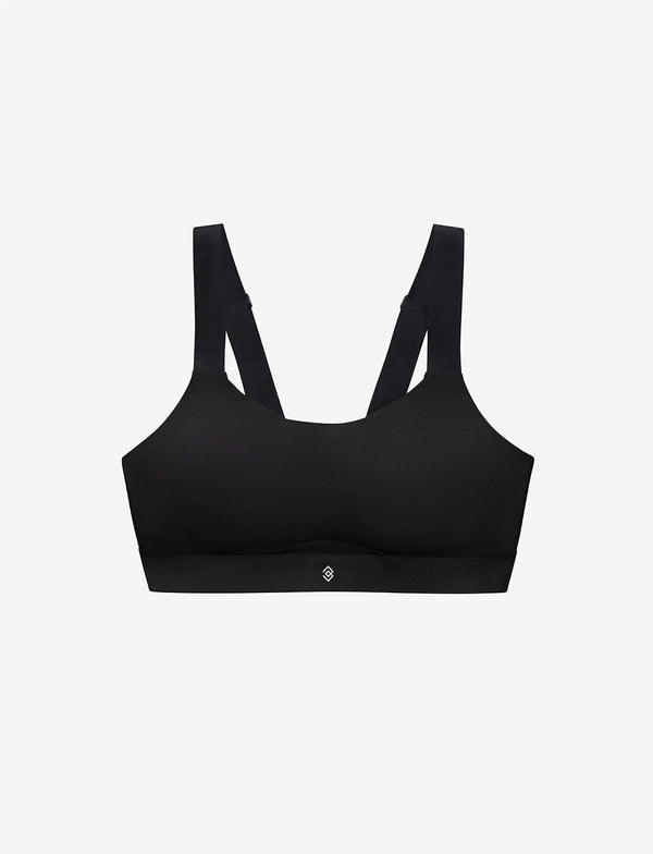 Kinetic sports bra black front
