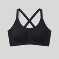 Kira sports bra black front