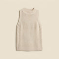 Kira | White Tank Top for Women Regular Fit, Knit Design