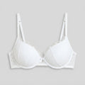 Lara lace t-shirt bra white front