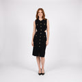 Lara mini dress metallic black