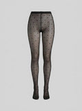 Lia polka dot tights black front