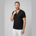 Liam | Men's T Shirt Breathable Linen, V-Neck Short Sleeve