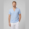 Liam | Men's T Shirt Breathable Linen, V-Neck Short Sleeve