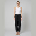 Lina linen pants black