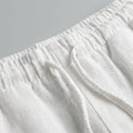 Lina | Women's Pants Casual White Linen with Drawstring