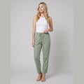 Lina linen pants green