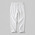 Lina | Women's Pants Casual White Linen with Drawstring