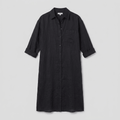 Lina | Shirt Dress Oversized Linen Shirt Dress for Women, Knee-Length, Button-Down