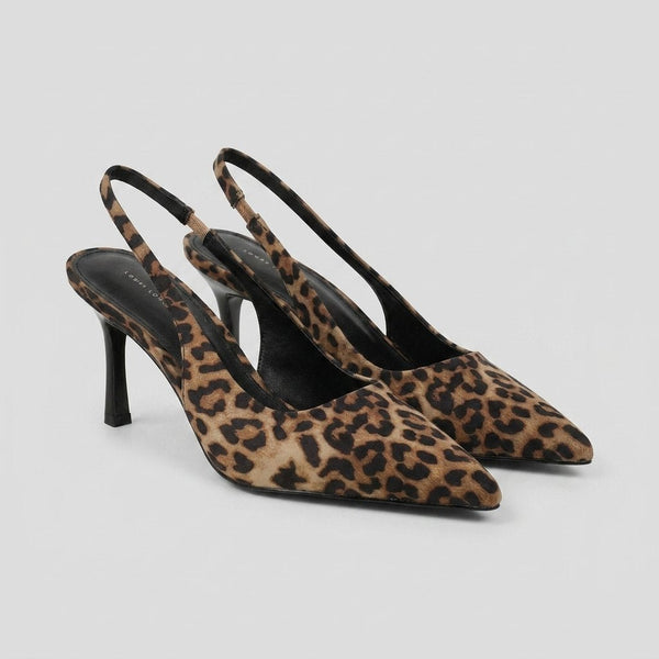 Liora leopard court shoes pair