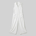 Luna | Jumpsuit Women Breathable Cotton-Linen Blend, Sleeveless Design
