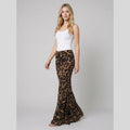 Luna | Maxi Skirt Leopard Print, Slim Fit Woven Fabric