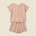 Luna | Pajama Set Lightweight Linen, Short Sleeve for Women